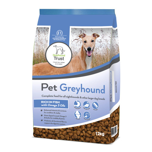 Pet Greyhound Rich In Fish with Omega 3 Oils 12kg