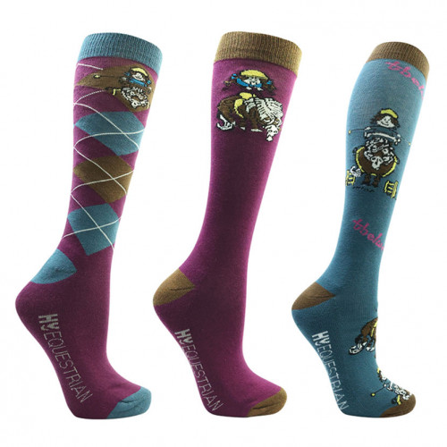 Hy Fashion Sock Pony Print