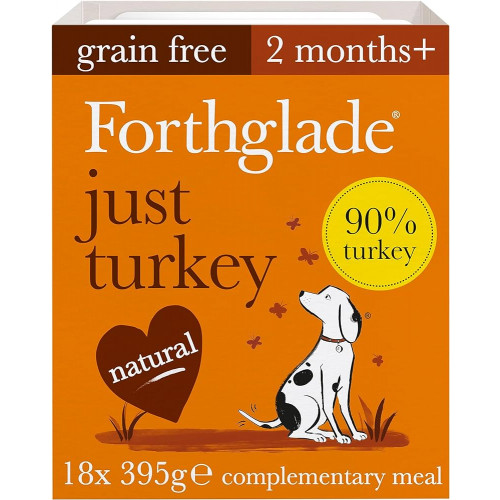 Forthglade Just 90% Meat Grain Free Turkey 395g