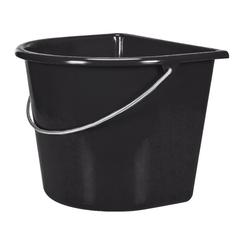 KM Elite Flat Backed Bucket 15L Black