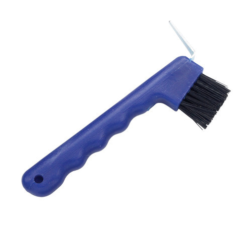 Hoof Pick with Brush Blue