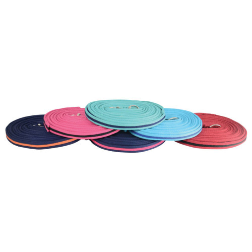 Soft Webbing Lunge Rein Burgandy/Black 25'