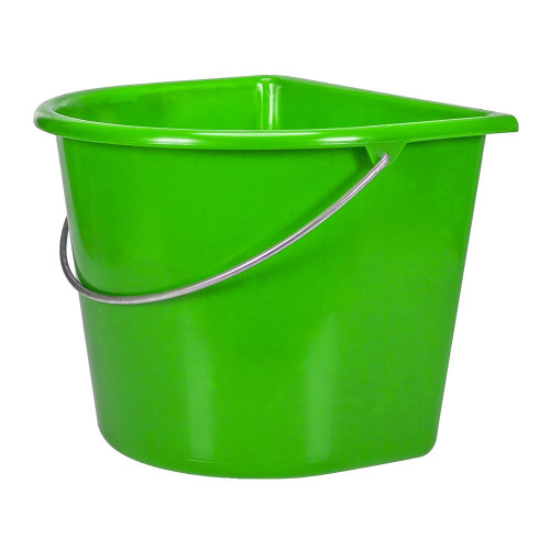 KM Elite Flat Backed Bucket 15L Lime Green