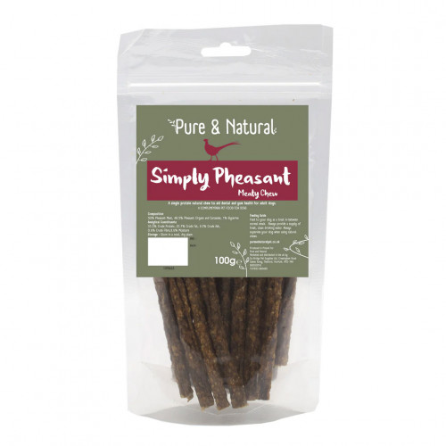 Pure & Natural Meat Sticks Pheasant 100g