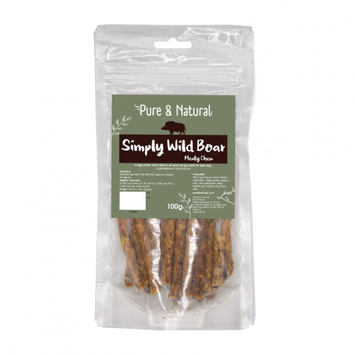 Pure & Natural Meat Sticks Wild Boar 100g