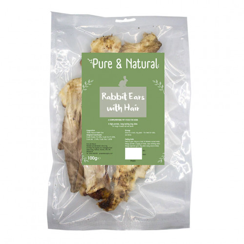 Pure & Natural Rabbit Ears 100g