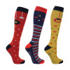 Christmas Christmas Decoration Socks Adult NV/RD/GD 4-8