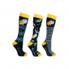 Hy Equestrian Owl Sock 3 Pack 4-8