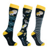 Hy Equestrian Owl Sock 3 Pack 4-8