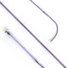 KM Elite Dressage Whip Silver Braided Purple