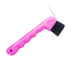 Hoof Pick with Brush Pink