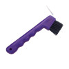 Hoof Pick with Brush Purple