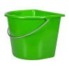 KM Elite Flat Backed Bucket 15L Lime Green