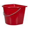KM Elite Flat Backed Bucket 15L Red
